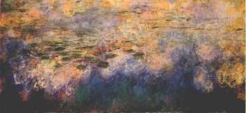 尅勞德 莫奈 Reflections of Clouds on the Water-Lily Pond-Center Panel